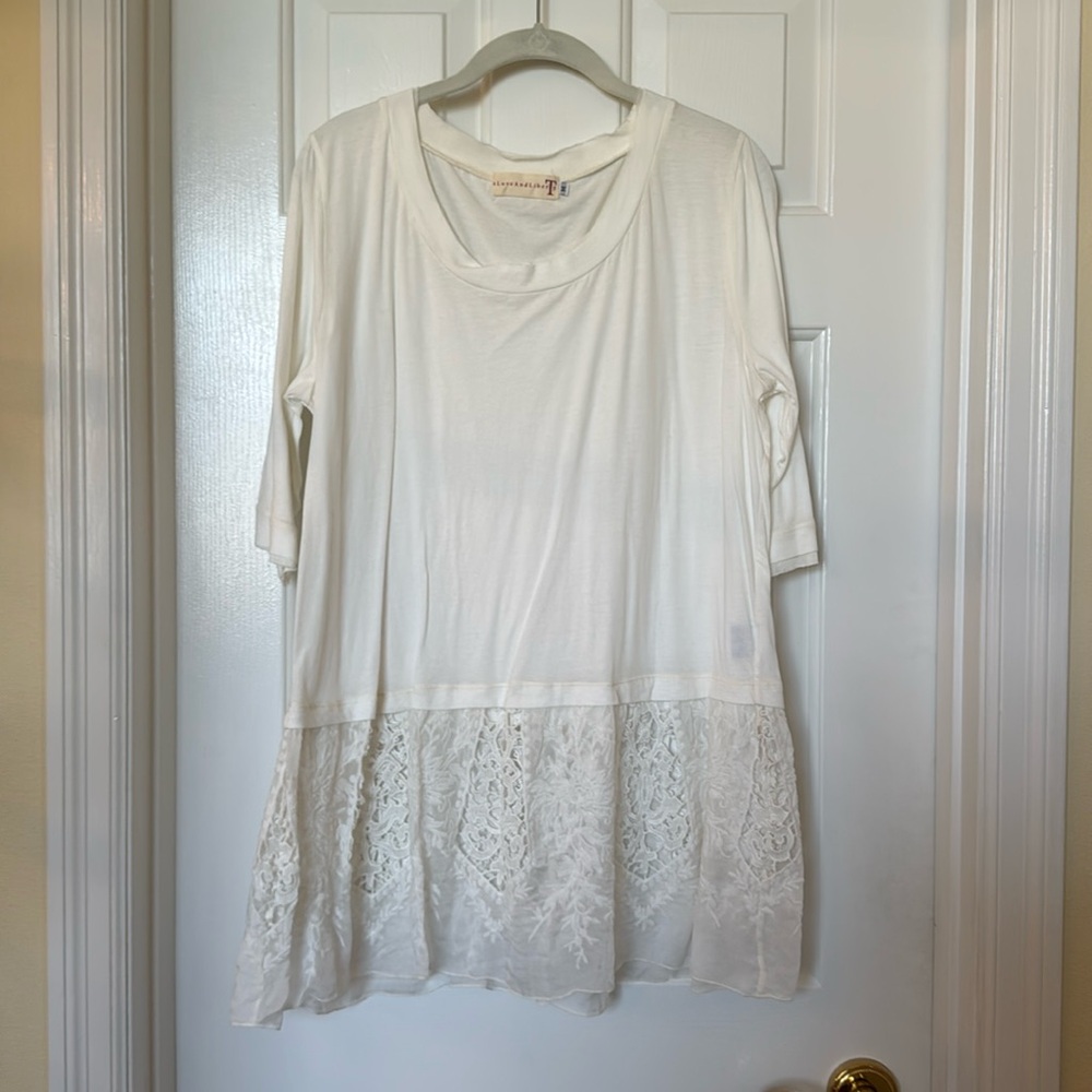 Johnny Was-4 Love & Liberty Lace Hem Tunic